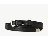 Mens Ranger Belt With Tip Black-102IT